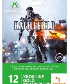 Compre 12 + 1 mês de assinatura Xbox Live Gold - Battlefield 4 Design (Xbox One/360) (Xbox Live)