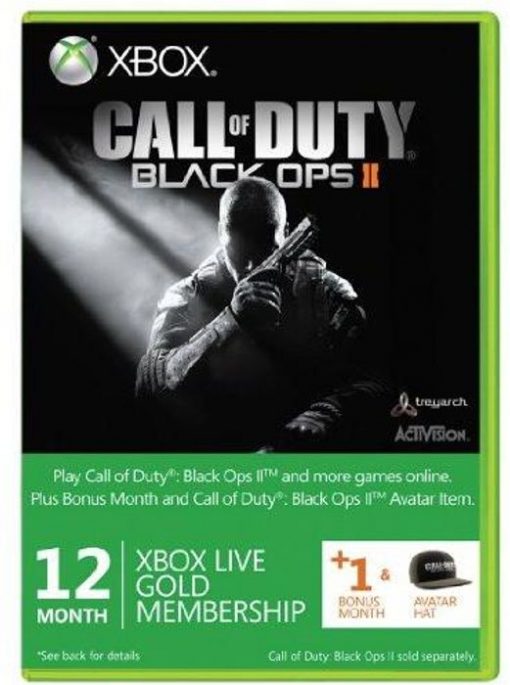 Купить 12 + 1 Month Xbox Live Gold Membership - Black Ops II Branded (Xbox One/360) (Xbox Live)