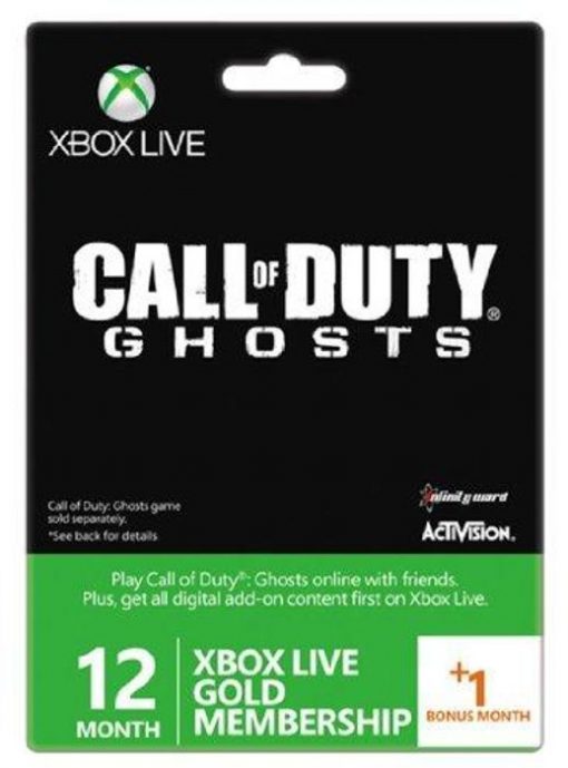 Купить 12 + 1 Month Xbox Live Gold Membership - Call of Duty Ghosts Branded (Xbox One/360) (Xbox Live)