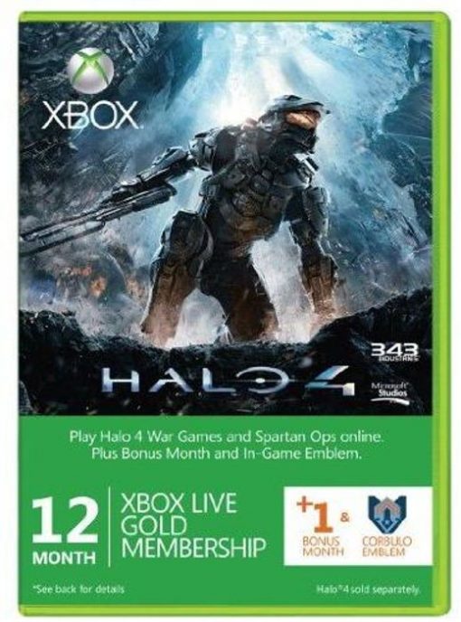 Купить 12 + 1 Month Xbox Live Gold Membership + Halo 4 Corbulo Emblem (Xbox One/360) (Xbox Live)