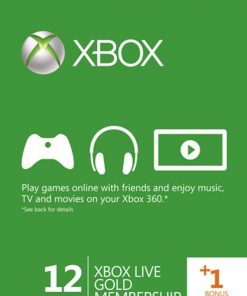 Acheter 12 + 1 mois d'abonnement Xbox Live Gold (Xbox 360) (Xbox Live)