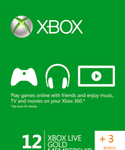 Купить 12 + 3 Month Xbox Live Gold Membership (Xbox One/360) (Xbox Live)