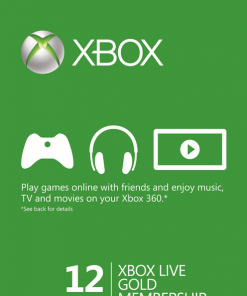 12 айлық Xbox Live Gold мүшелігін сатып алыңыз - (ЕО және Ұлыбритания) (Xbox Live)