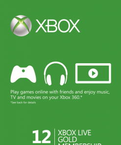 Купить 12 Month Xbox Live Gold Membership (Xbox One/360) (Xbox Live)