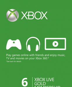 Купить 6 Month Xbox Live Gold Membership (Xbox One/360) (Xbox Live)