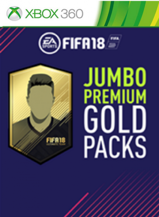 Купить FIFA 18 (Xbox 360) - 5 Jumbo Premium Gold Packs DLC (Xbox Live)