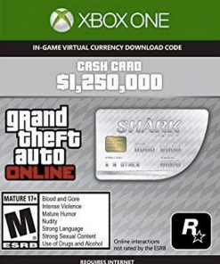Kup kartę gotówkową GTA V 5 Great White Shark — kod cyfrowy na Xbox One (Xbox Live)