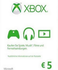 Купить Microsoft Gift Card - €5 EUR Xbox One/360 (Xbox Live)