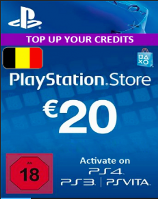 Купить PlayStation Network (PSN) Card - 20 EUR (Belgium) (PSN)