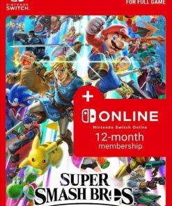 Купить Super Smash Bros. Ultimate + 12 Month Membership Switch (EU & UK) (Nintendo)