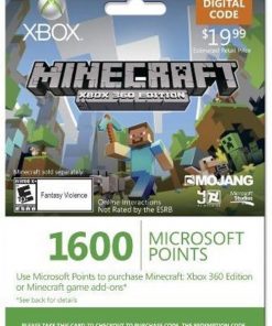 Купити Xbox Live 1600 Microsoft Points for Minecraft: Xbox 360 Edition (Xbox Live)